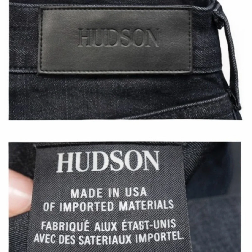 Men’s Hudson Blake Slim Straight jeans in a versatile dark wash.